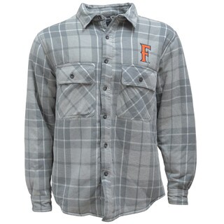 Colosseum CSUF Coal Plaid Button Up Jacket